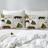 Wild Animal Pattern Mattress Four-Piece Bedding Set Bedroom Dormitory Bedding Decoration