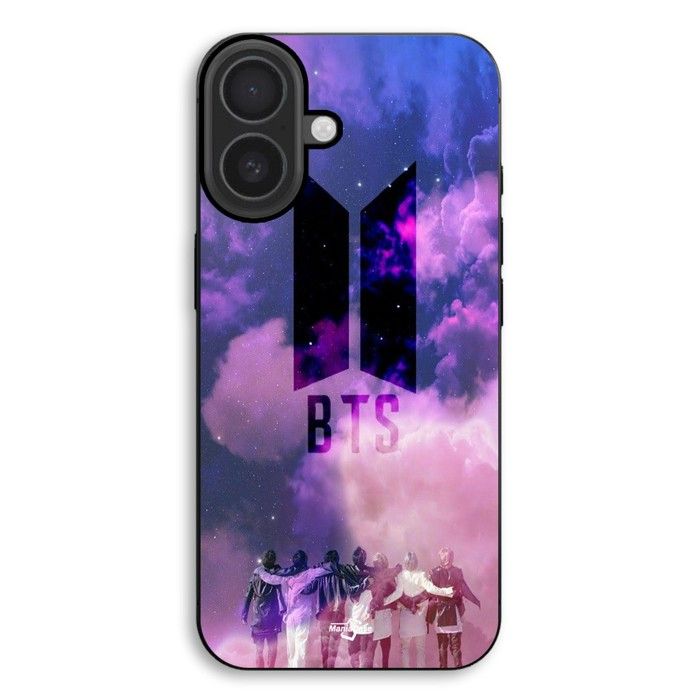 Coque de téléphone - MANIACASE - iPhone 17 - Silicone TPU - Logo BTS - Souple