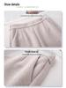 Women’s Khaki Wool Harem Pants 2024: New Cropped Carrot Style for Autumn/Winter