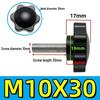 304 Stainless Steel Six-Star Handle Bolt with Plum Blossom Plastic Cap (M4, M5, M6, M8, M12)