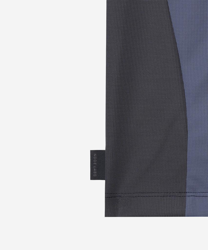 NODE LABS Dev:11 Texture Block Short Sleeve T-Shirt_Navy