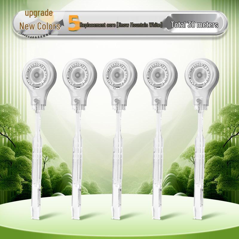 Portable Refillable Correction Tape Pen – Pen-Style, Large Capacity, Ideal for Students