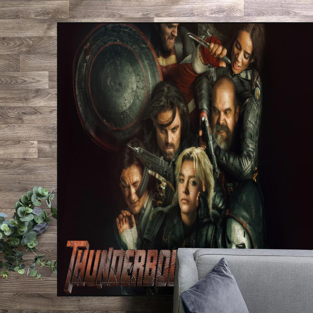 Movie T-Thunderbolts Small Carpet Bedside Kitchen Bath Living Home House Bedroom Floor Mat Doormat Rug Decoration