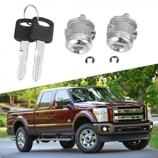 

Door Lock Cylinder & Keys 7C3Z1521990A For Ford F150 F250 F350 Super Duty