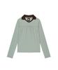 Sseonleobeutueo W 72 Stripe Ls Polo Blue
