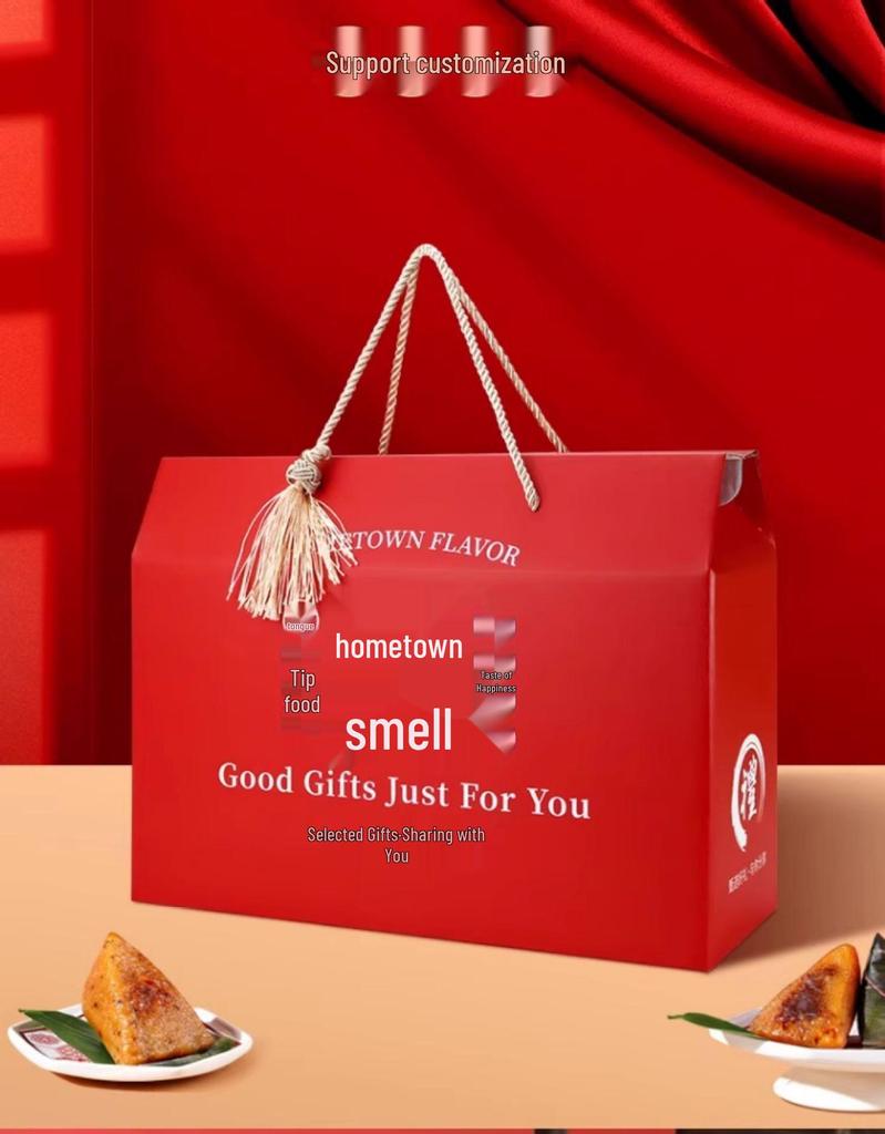 2025 Handheld Cured Meat Gift Box - Mid-Autumn Specialty, Sausage Cooked Food, Empty Box for 10 Pieces