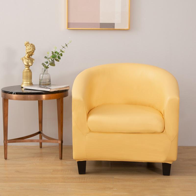 Husă pentru scaune de cadă din piele PU despărțită Huse de canapea de club impermeabile Huse de fotoliu Morden de culoare solidă pentru protector de mobilă