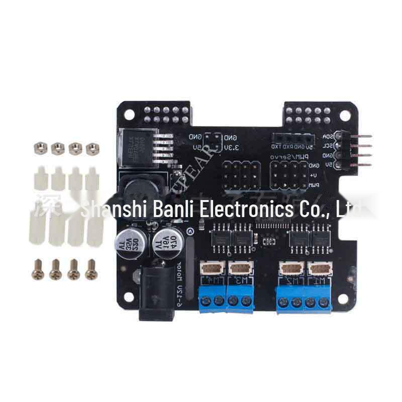 

Raspberry Pi Motor Expansion Board with Servo and Four-Way Stepper Motor Control HAT