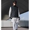 Li Ning Fitness Series Solid Color Stand Collar Loose Reflective Down Vest Men Vests Black AMRT049-3