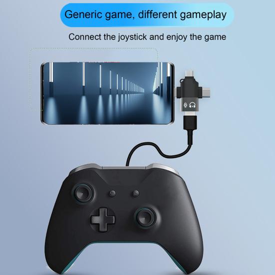 Type-C Adapterplugg Hurtigspill Kompakt Lading Dataoverføring Universell Størrelse Bærbar USB Mikro 3 OTG