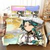 3D Game Genshin Impact Beding Sets Keqing Xiao Soft Duvet Cover Set 3 Pieces Young Boys Adult Peoples Single Ful Quen King-Sized Dimensionsd Dimension