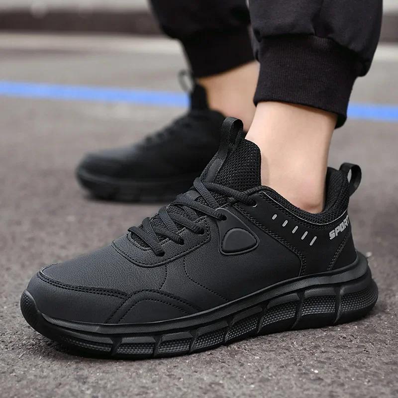 

Обувь, мужские кроссовки, мужская дышащая обувь, большие размеры 39-48, повседневная водонепроницаемая обувь для бега с бесплатной доставкой, женские кроссовки 39 чёрный