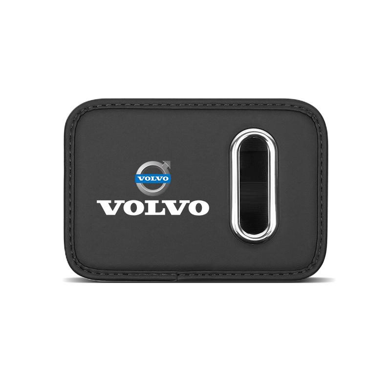 Car Sticker Tissue Box Holder Leather Car Door Side Armrest Napkin Case Backseat Bag For Volvo Rdesign V60 V40 XC60 S60 V50 S90