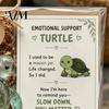 Emotional Support Animal Glass Gift, Cute Recycled Pocket Hug Turtle/Bird/Frog Gift Keepsake with Encouragement Card, Comfort for Friends, Coworkers,