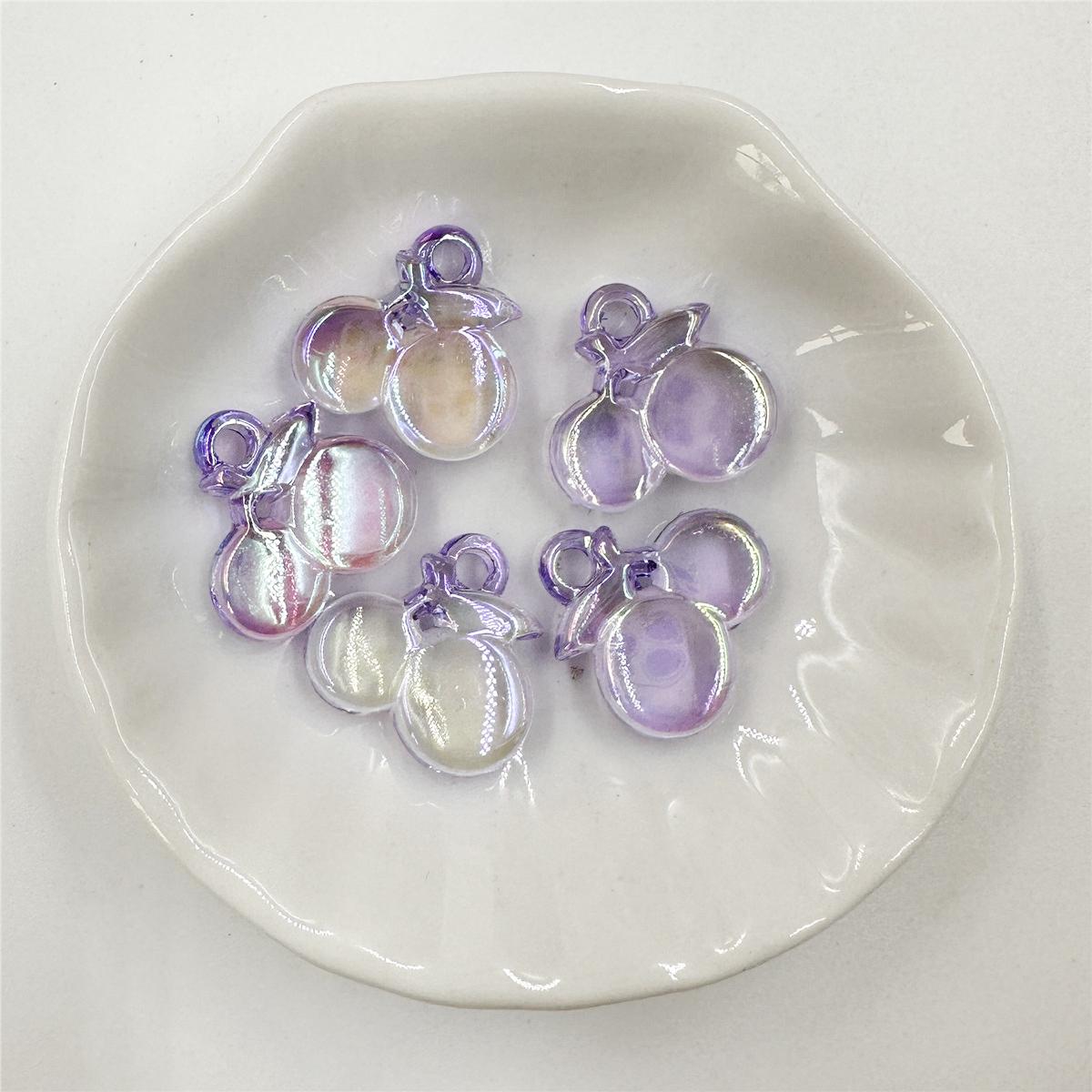 

Ханмейд Акриловый 5 шт. Браслет цвета AB Вишня Свободные бусины Ожерелье 19*18мм Цепочка для мобильного телефона Материал для бисероплетения Аксессуары Мода фиолетовый