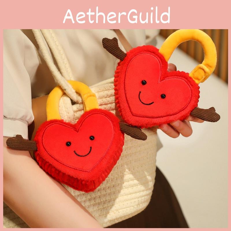 Heart Lock Plush Toy Couple Gift For Valentines Day Romantic Decor