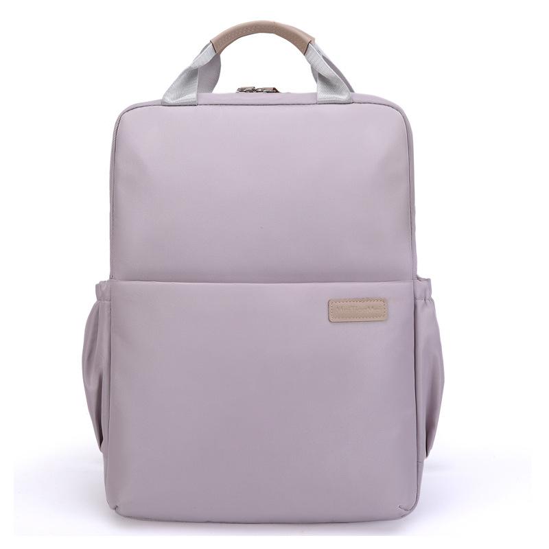 Simple backpack, fashionable shockproof computer bag, fresh high school student schoolbag, women's casual and lightweight backpack.