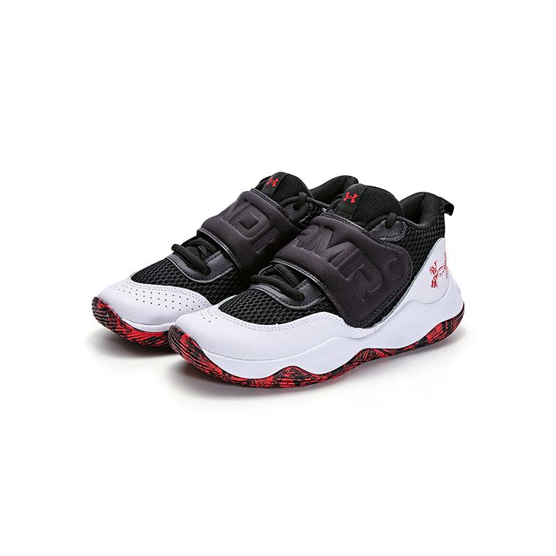 Under Armour Non-Slip Durable Low-Top Basketball Shoes Kids sneaker White 3026637