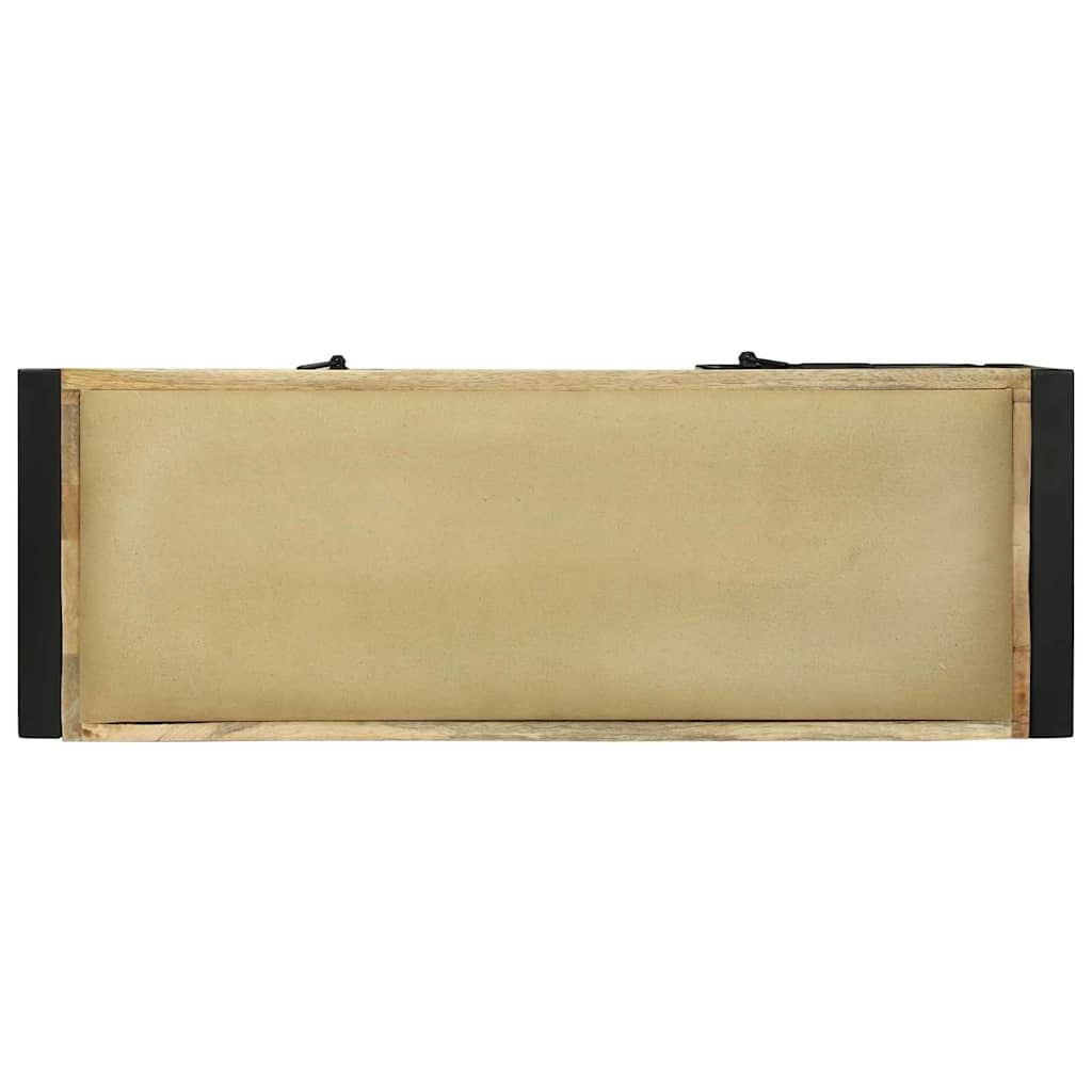Bench Cabinet Brown 100 X 35 X 50 Cm Solid Mango Wood