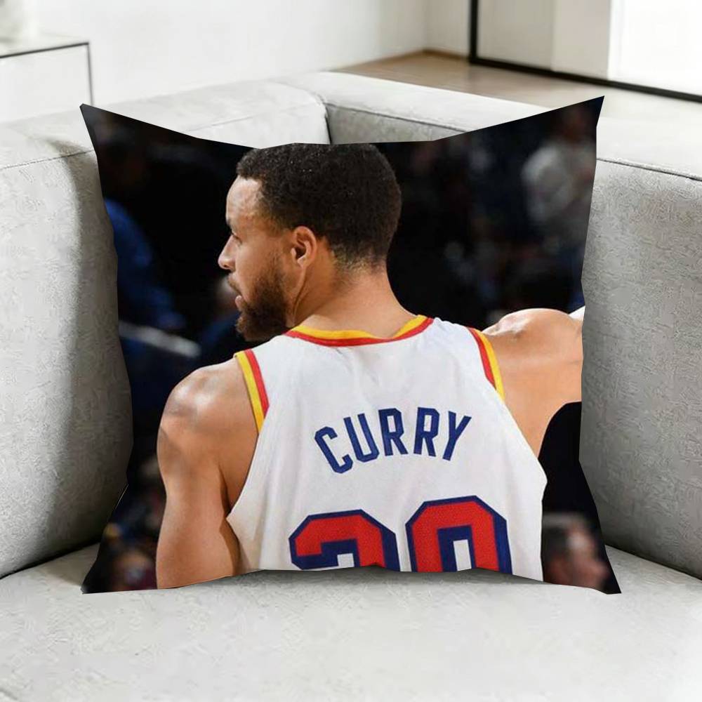 Steph C-Curry Basketball P-Player Square Double-Sided printed Pillow Case Bedroom Bedside Pillow Sofa Cushion Cover Gift