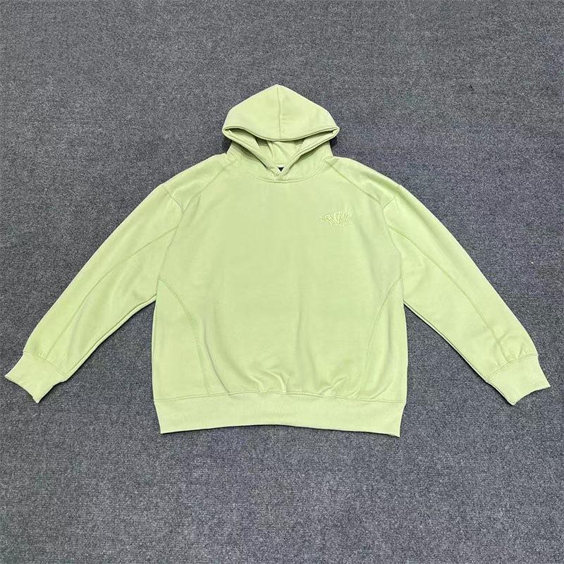 Sy Meichao Street Hip Hop Embroidered Letter Fleece Hooded Sweater Boys and Girls Casual Shorts Set