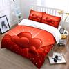 Romantic Heart Decor Set Soft Comfortable Duvet Cover Bedding Set Included 1*Duvet Cover & 2*Pillowcases, Gift