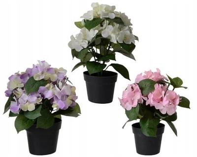 Hydrangea In a Pot, Artificial Decorative Plant, 1 Pc, 24x25 Cm