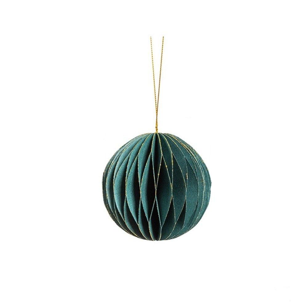 Solid Color Christmas Tree Pendant Paper Christmas Tree Decoration Home