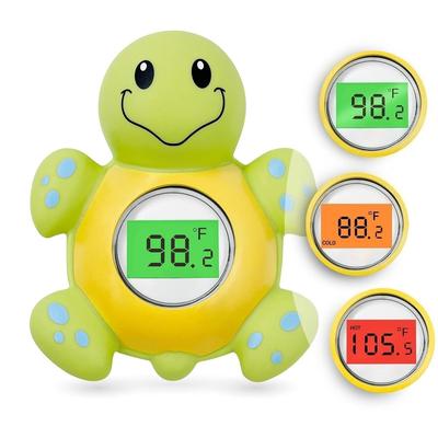 Schildkröte Baby Badethermometer Digitale Wassertemperaturwarnung 3-farbig hinterleuchtet Sicherheit Badewanne Schwimmendes Spielzeug für Säugling Kleinkind