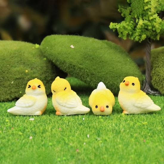 Miniatur Papageienfigur Mini Vogel Harzstatue Realistisches Tierornament Puppenhaus Feengarten Mikrolandschaft Dekoration