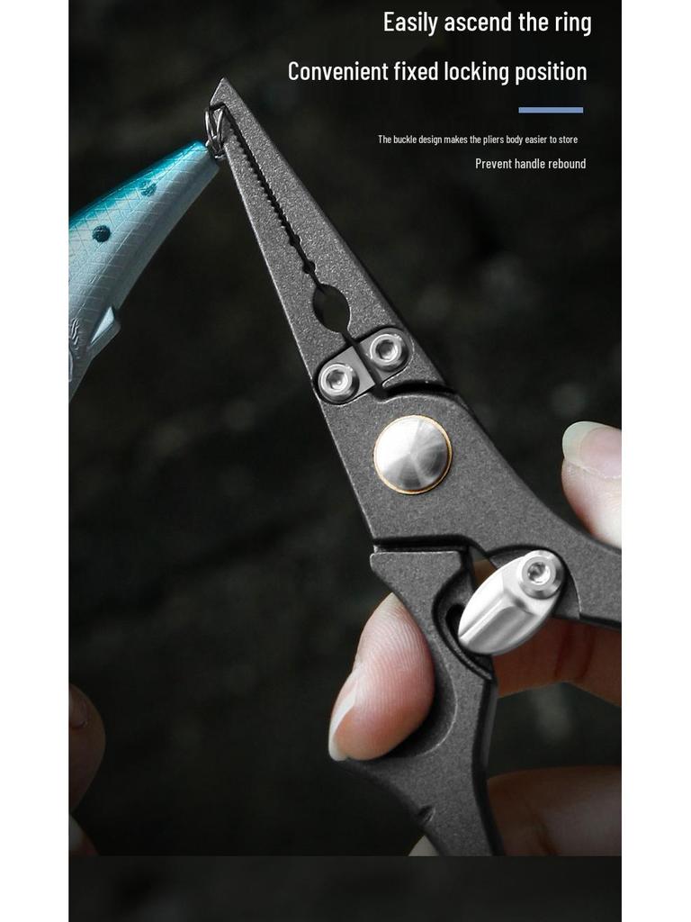 Multifunctional Stainless Steel Fishing Pliers: Fish Gripper & Hook Remover