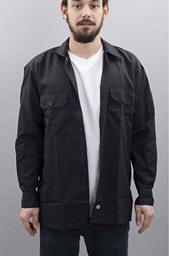 Dickies Men's Long Sleeve Work Shirt, US Size: Small, Color: Black