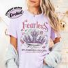 Dámské ležérní nebojácné knižní pohodlné unisex tričko inspirované Lauren Roberts Fantasy Powerless Book Vtipné outfitové tričko Streetwear