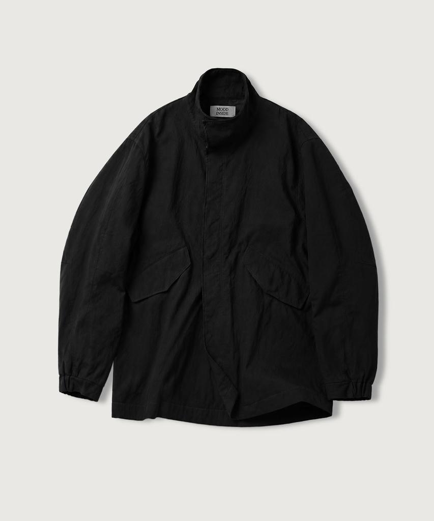 Mood Inside Woman Stand High-Neck Half Field Jacket