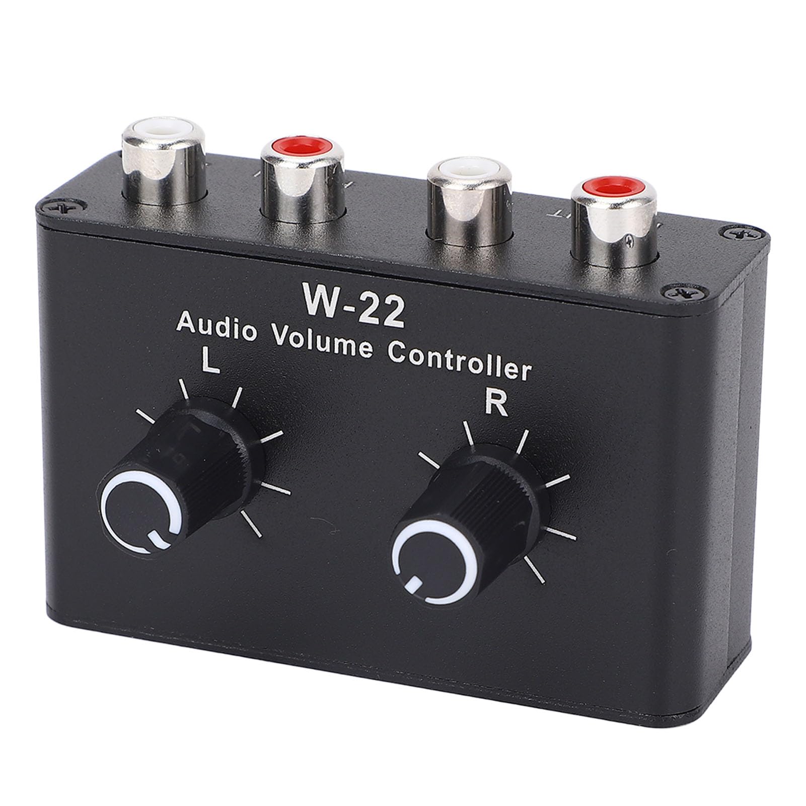 

Jectse Volume Control Stereo Channel Balance Lossless Sound Selector Aluminum Alloy Sound Signal Control Knob for CD Player 3.5mm Box, Adjuster,