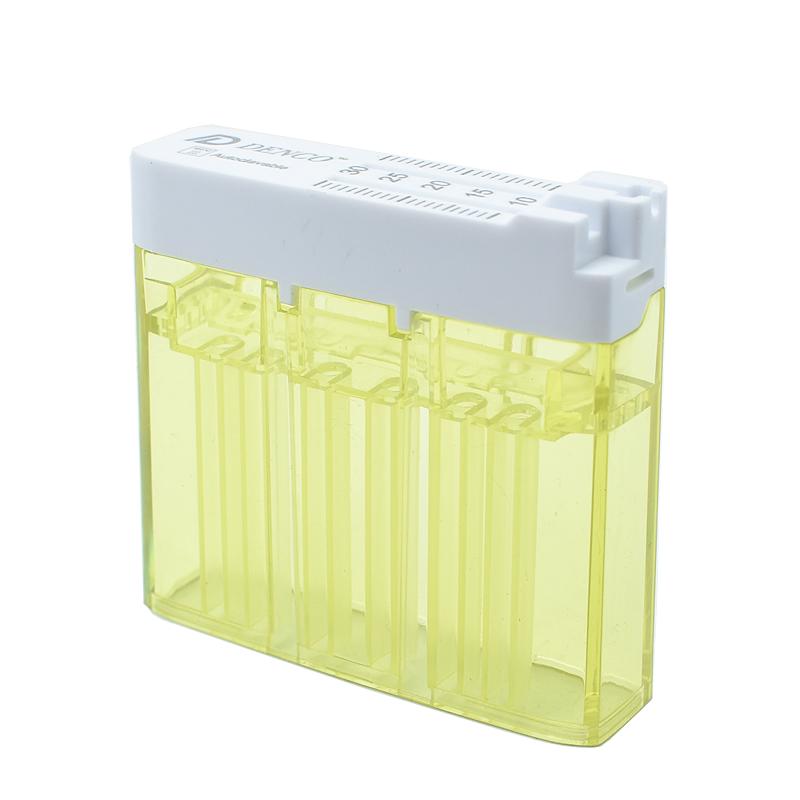 Dental Plastic Stand Dentist Ruler Instrument Autoclavable Products Equipment Mini Measuring Block Box