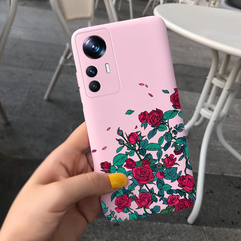 For Xiaomi 12T Pro Case 2022 Cute Sunflower Pretty Girls Cover Silicone Soft Phone Case For Xiaomi Mi12T Mi 12T Pro Cover Bumper