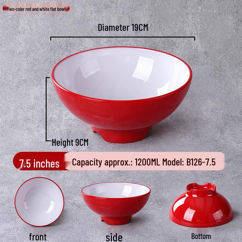 Nordic Melamine Malatang & Lanzhou Lamian Soup Bowl