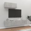 VidaXL TV Furniture Set 3 Pcs Concrete Grey Engineered Wood 3114473