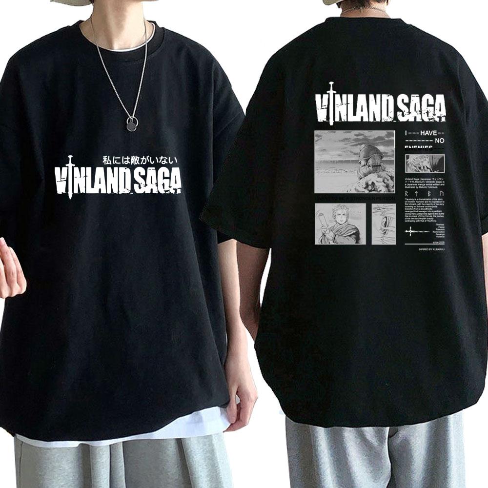 Anime Vinland Saga T-shirt Manga Thorfinn Karlsefni T Shirt Men Women Casual Cotton Tee Tops O