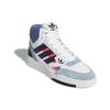 Adidas Originals Drop Step Fabric Synthetic Leather Slip Resistant Durable High Top Skate Shoes Unisex Skate Shoes White Blue GV9448