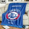 Arema FC Thema Personalisierte Outdoor Flanelldecken Weich Und Geeignet Für Alle Jahreszeiten Perfekt Für Sofas Betten Und Camping