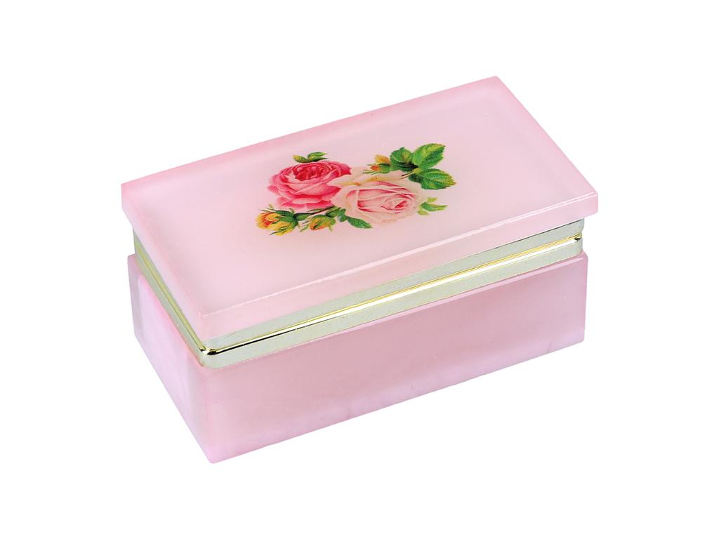Rectangular Alabaster Box Container For Jewelry Box 8X4 Cm Gift