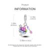 Original Charms Copper Colorful Dessert Spoon Star Pendant Fit Charms Plata Bracelets For Women Women Jewelry Making Diy