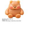 Mini Bear Squeeze Toy Stress Relief Sitting Bear Sensory Toy Slow Rising Cartoon Animal Fidget Toy Home Office Desk Toy