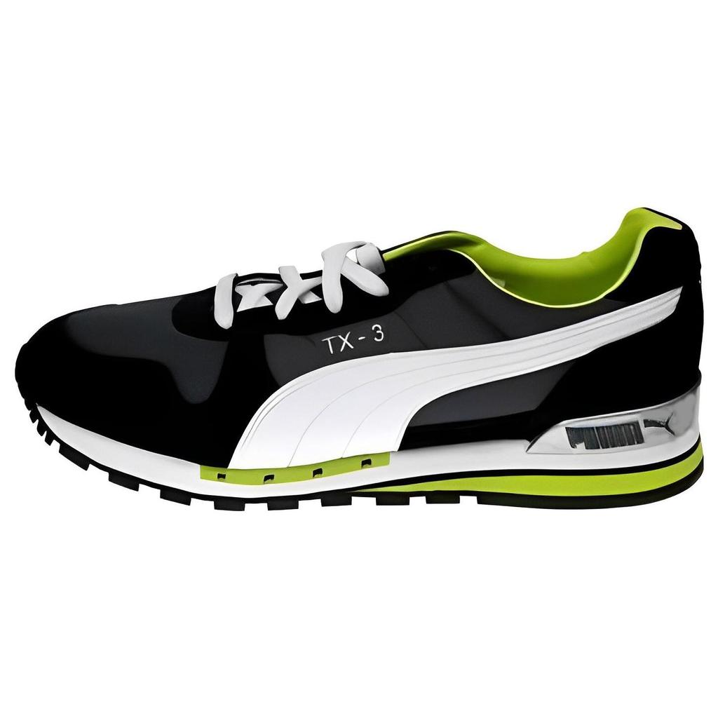 Puma Tx3 Retro Fabric Non-Slip Wear-Resistant Low-Top Running Shoes Unisex Sneakers Black Green 341044-81