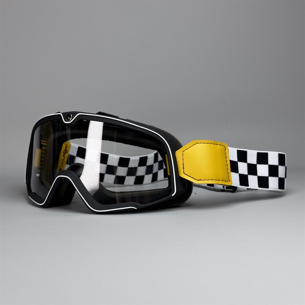 Motocyklové brýle Jízdní brýle Harley Vintage Větruodolné Pískové brýle 3/4 Helma