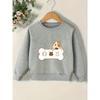 Kids Sweatshirt Cute Print Pattern Easy Sweet Baby Spring Lightweight Round Neck Sweatshirt