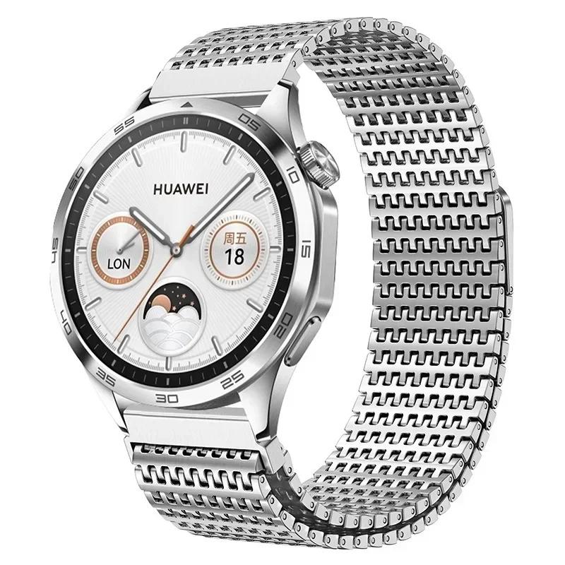 

22mm 20mm Magnetic Steel Strap for Huawei Watch 46mm/GT5 Pro GT5 4 3 2 2e Loop Bracelet for Samsung Galaxy Watch 3 4 5 6 7 Band Huawei GT5 4 46mm серебряный