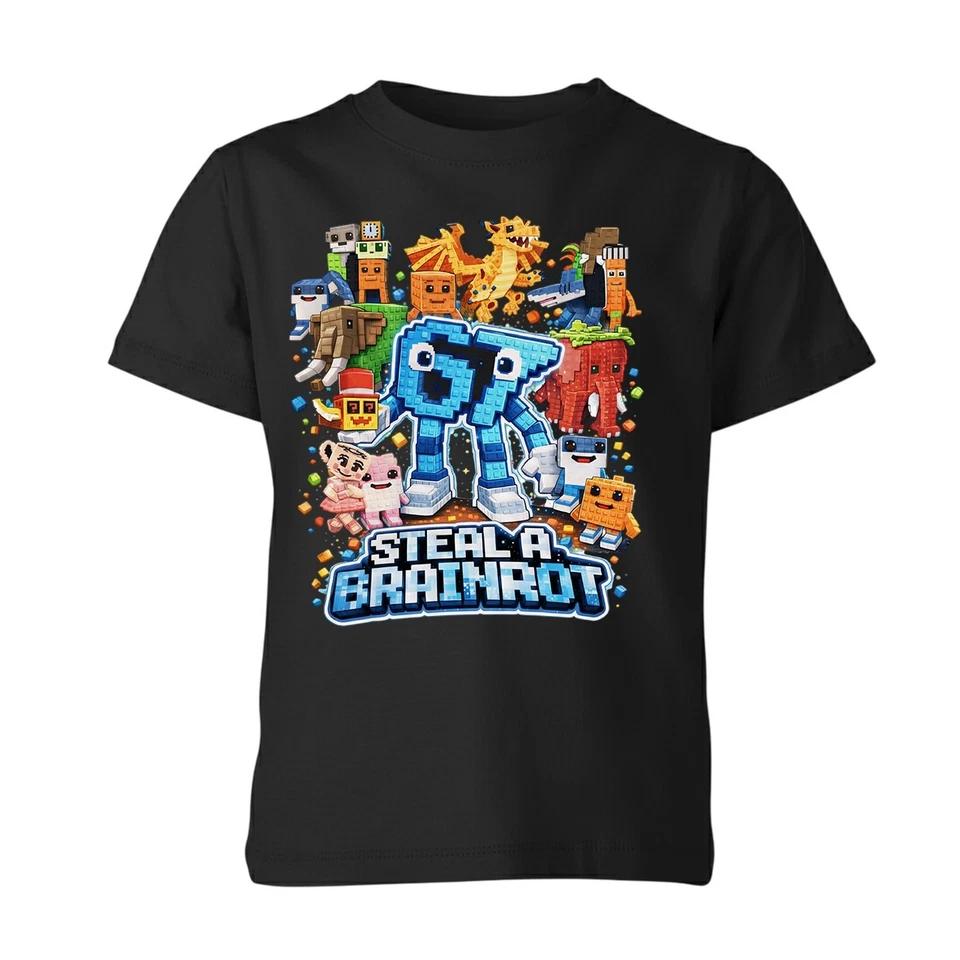 67 Six Seven Italian Brainrot Girls Boys T-Shirt Meme Gamer Funny Tee 1 M